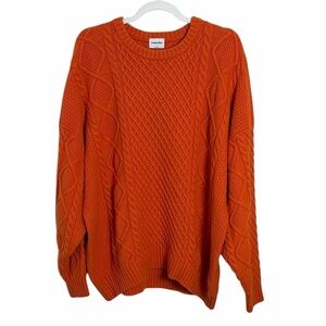 Sunday Best Peggy Wool Sweater Orange Size Large Oversized